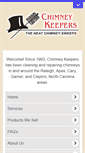 Mobile Screenshot of chimneykeepers.com
